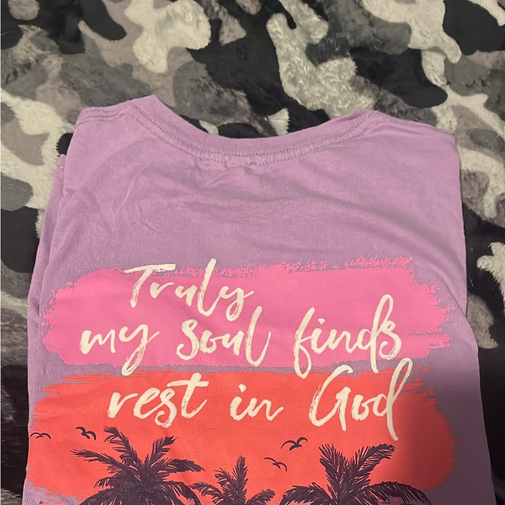 Kids Inspirational Purple and Orange Tee